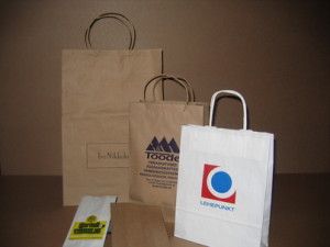 Paper bags with handles 